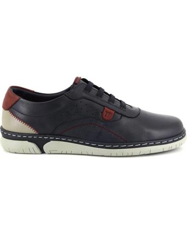 Zapatos NOTTON  de Hombre 0518 ZAPATILLAS CASUAL DE HOMBRE PIEL  AZUL MARINO