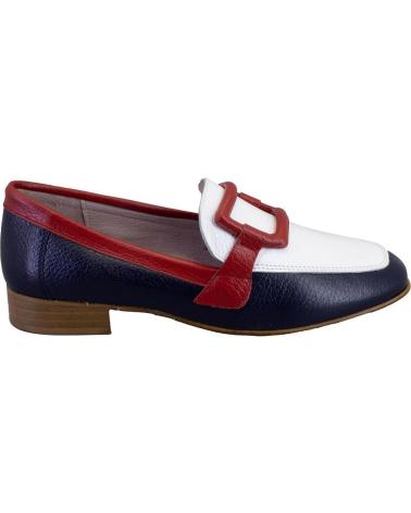 Mocassins NIVAL  de Mulher LINDA MOCASINES DE MUJER PIEL  AZUL MARINO