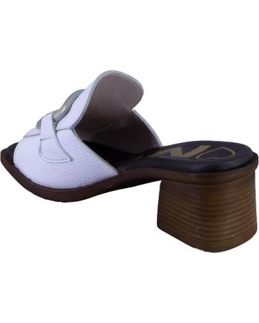 Sandales NIVAL  pour Femme SAVENA ZUECOS O MULES DE MUJER PIEL  BLANCO