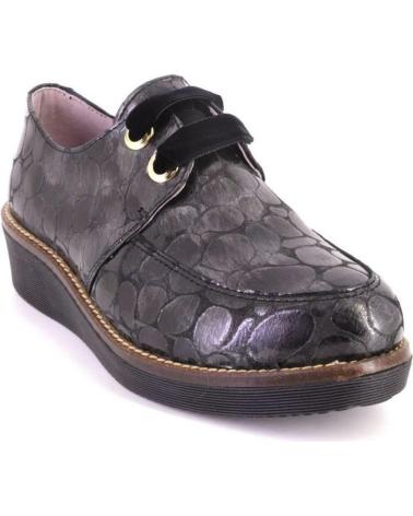 Zapatos NIVAL  de Mujer LUKA ZAPATOS CON CORDONES DE MUJER PIEL  NEGRO