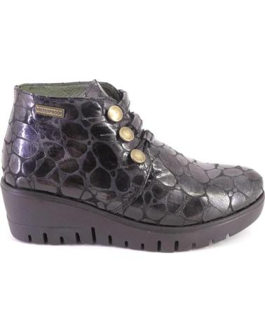 Woman Mid boots NIVAL LILE CAIN WP BOTINES DE MUJER PIEL  NEGRO