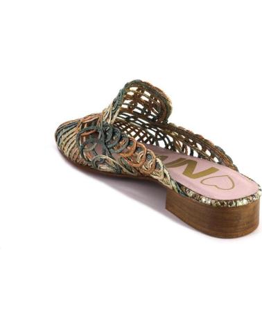 Sandalias NIVAL  de Mujer 1566 ZUECOS O MULES DE MUJER  VERDE