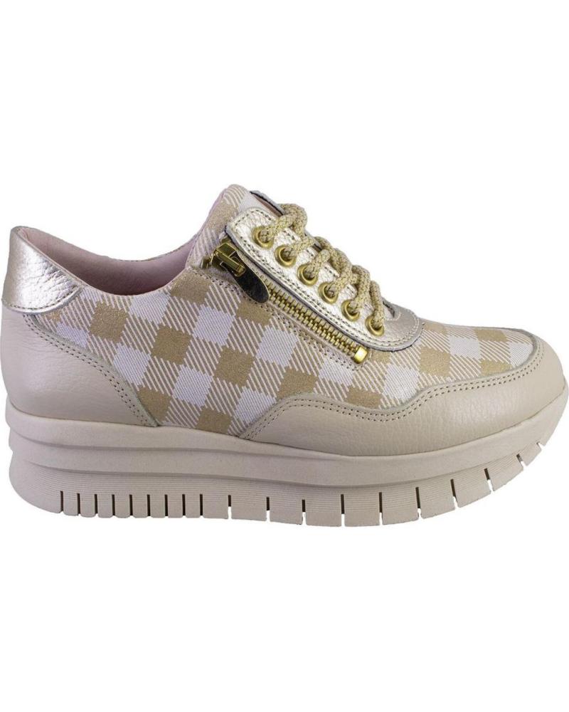 Zapatillas deporte NIVAL  de Mujer DAMA ZAPATILLAS CASUAL DE MUJER PIEL  PLATINO