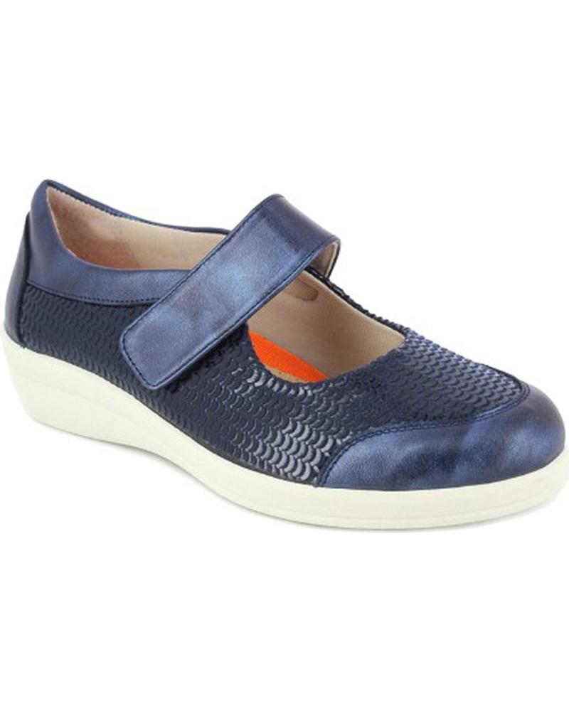 Bailarinas D`CUTILLAS  de Mujer MANOLETINAS DOCTOR CUTILLAS 43625 ANCHO ESPECIAL  MARINO