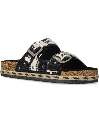 Sandálias ISTERIA  de Mulher SANDALIA DESTALONADA PARA MUJER 24097 COLOR  NEGRO