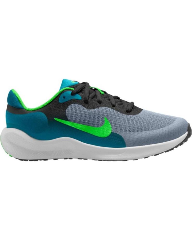Trainers De Nina NIKE REVOLUTION 7 BIG PARA NINO FB7689 GRIS VERDE