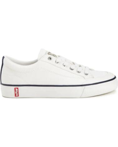 Zapatillas deporte LEVIS  de Mujer ZAPATILLA LONA UNISEX 235662 COLOR  BLANCO