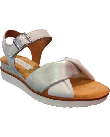 Sandalen REGARDE LE CIEL  für Damen TOUMBLEDOTS PEGGY-05 -PLATA  BLANCO