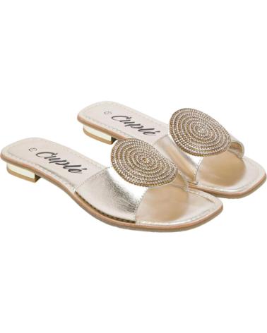Sandalias CUPLE  de Mujer SANDALIA PLANA CIRCULO 107368-012  AMARILLO