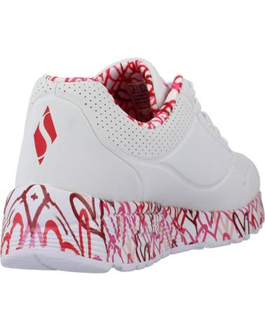 Sportif pour Fille SKECHERS ZAPATILLAS NINA MODELO UNO LITE COLOR BLANCO WRPK