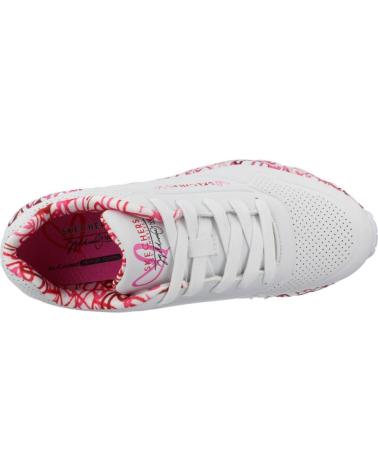 Sportif pour Fille SKECHERS ZAPATILLAS NINA MODELO UNO LITE COLOR BLANCO WRPK