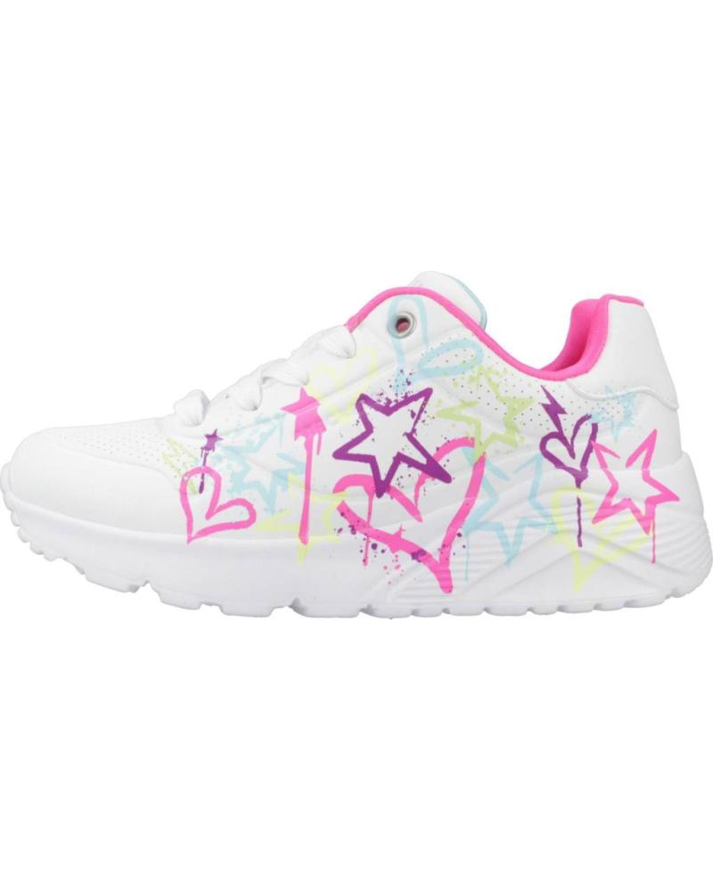 girl Trainers SKECHERS ZAPATILLAS NINA MODELO UNO LITE - MY DRIP COLOR BLANCO  WMN