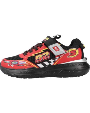 SKECHERS ZAPATILLAS SKECH TRACKS NEGRO ROJO 402303L-BKRD NINO NAN