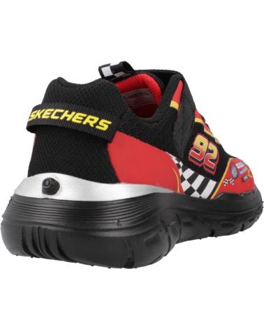 SKECHERS ZAPATILLAS SKECH TRACKS NEGRO ROJO 402303L-BKRD NINO NAN