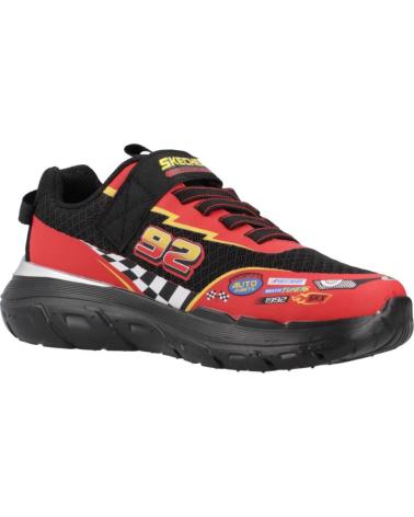 SKECHERS ZAPATILLAS SKECH TRACKS NEGRO ROJO 402303L-BKRD NINO NAN