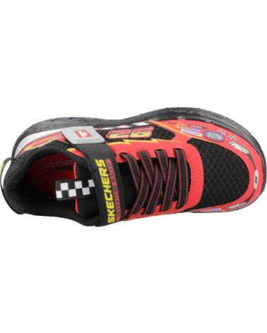 SKECHERS ZAPATILLAS SKECH TRACKS NEGRO ROJO 402303L-BKRD NINO NAN