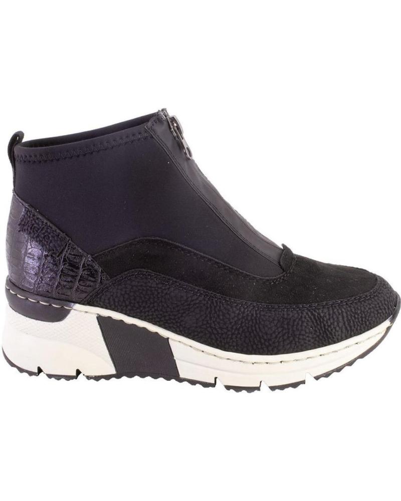 Botines RIEKER  de Mujer N6352 BOTINES DE MUJER  NEGRO