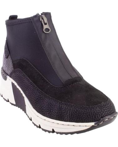 Botines RIEKER  de Mujer N6352 BOTINES DE MUJER  NEGRO