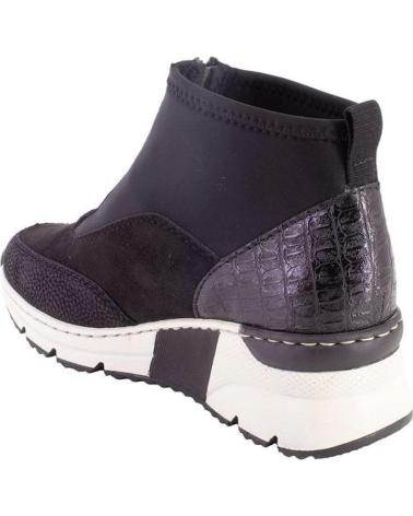 Botines RIEKER  de Mujer N6352 BOTINES DE MUJER  NEGRO
