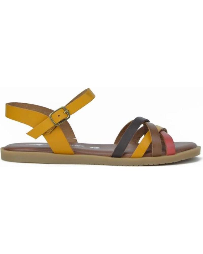 Sandalias KANGAROOS  de Mujer SANDALIAS DE MUJER 604-27  P COMB MOSTAZA-MARRONES-CP COMB MOSTAZA-MARRO