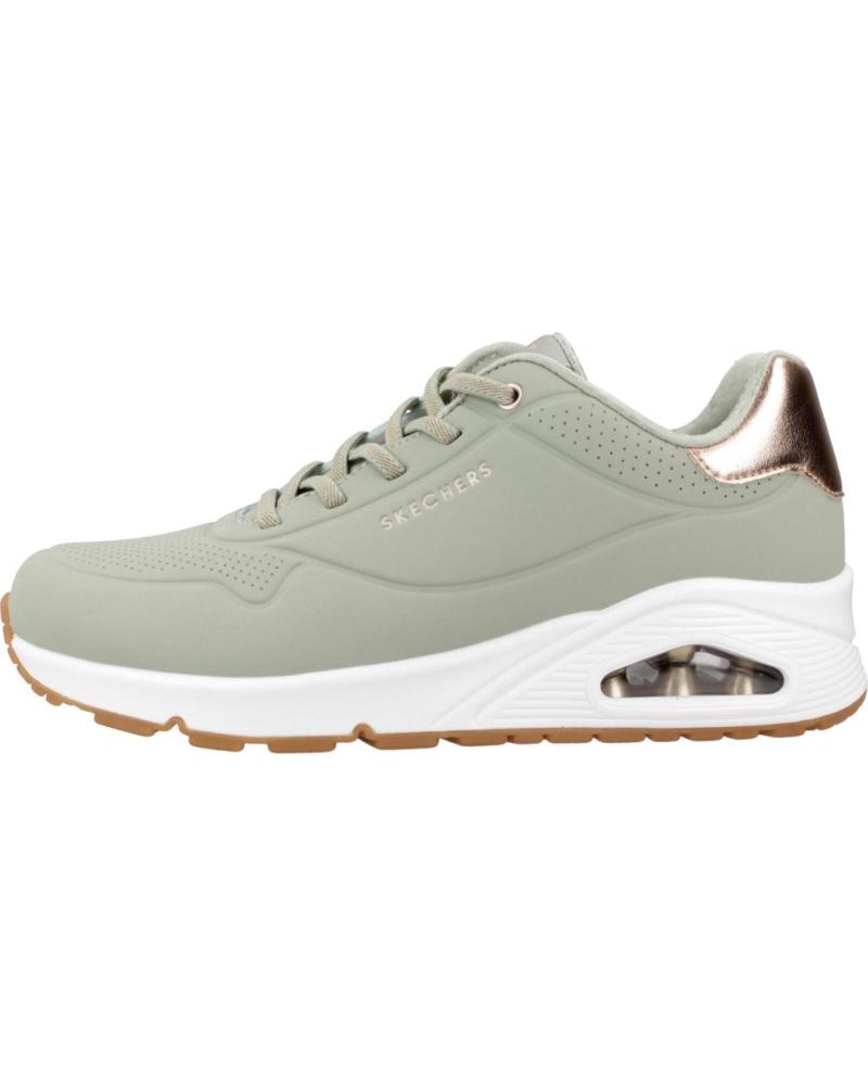 SKECHERS ZAPATILLAS MUJER MODELO UNO - SHIMMER AWAY COLOR VERDE SAGE