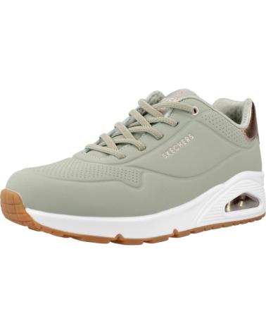 SKECHERS ZAPATILLAS MUJER MODELO UNO - SHIMMER AWAY COLOR VERDE SAGE