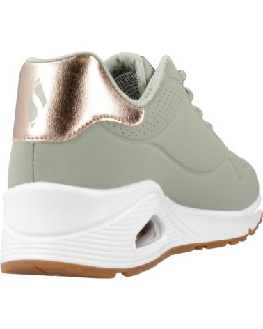SKECHERS ZAPATILLAS MUJER MODELO UNO - SHIMMER AWAY COLOR VERDE SAGE
