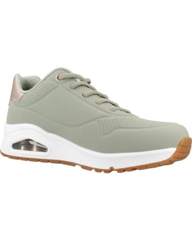 SKECHERS ZAPATILLAS MUJER MODELO UNO - SHIMMER AWAY COLOR VERDE SAGE