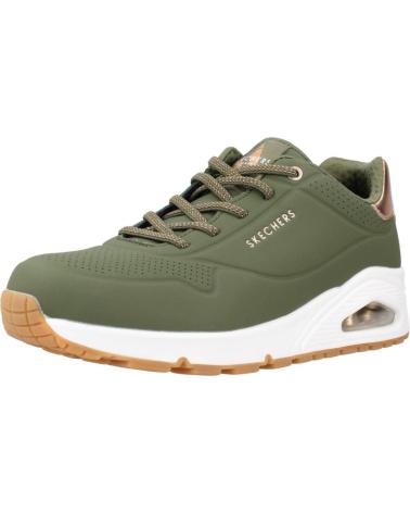 SKECHERS ZAPATILLAS MUJER MODELO UNO - SHIMMER AWAY COLOR VERDE OLV