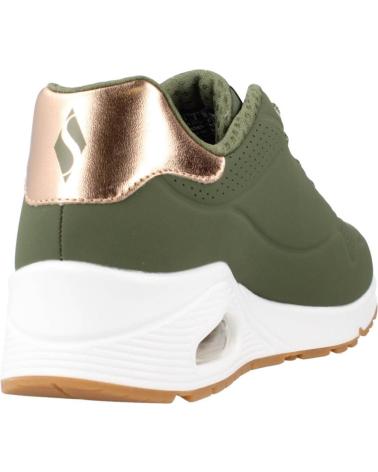 SKECHERS ZAPATILLAS MUJER MODELO UNO - SHIMMER AWAY COLOR VERDE OLV