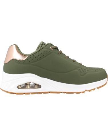 SKECHERS ZAPATILLAS MUJER MODELO UNO - SHIMMER AWAY COLOR VERDE OLV