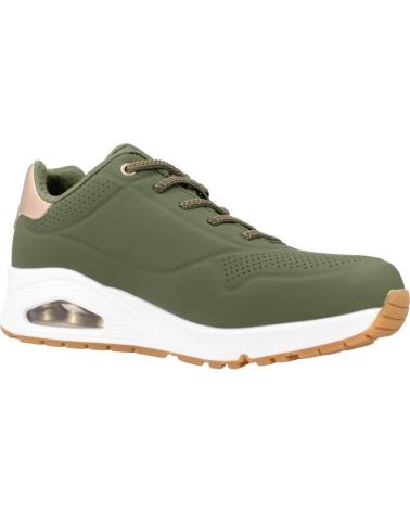 SKECHERS ZAPATILLAS MUJER MODELO UNO - SHIMMER AWAY COLOR VERDE OLV
