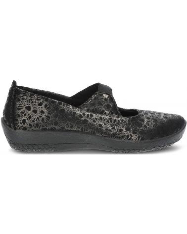 Bailarinas ARCOPEDICO  de Mujer MANOLETINAS ELASTICAS W  NEGRO