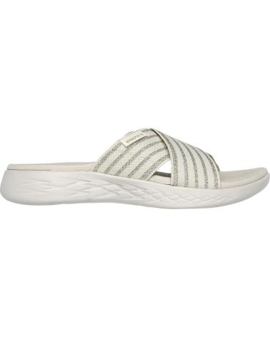 Woman Flip flops SKECHERS 140740 ZUECOS O MULES DE MUJER  BEIGE