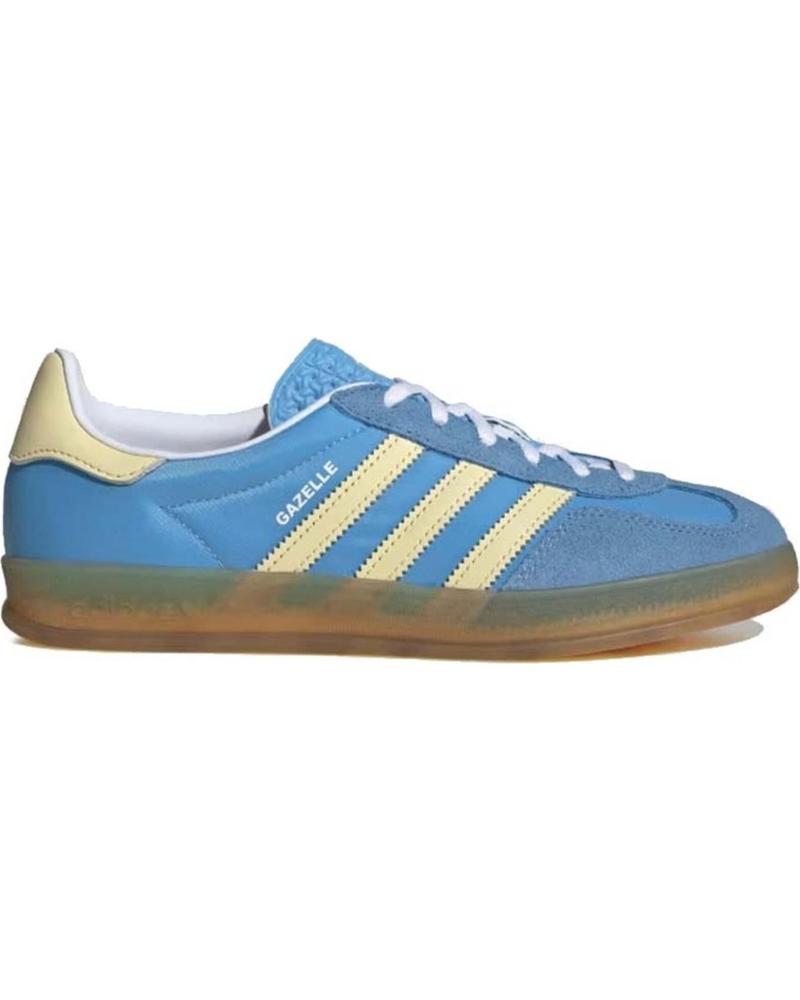 adidas gazelle silver green womens adidas Gazelle Indoor Shoes Lucid Blue 7.5 main image 0