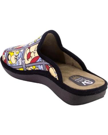 Calzado de casa SALVI  de Hombre 09T-420 ZAPATILLAS DE CASA DE HOMBRE  NEGRO