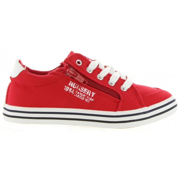 girl and boy Trainers XTI 53662  LONA ROJO