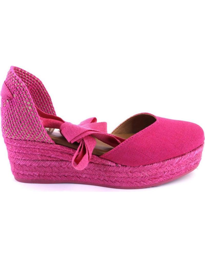 Sandalias VIGUERA  de Mujer 2073 ALPARGATAS DE CUNA CANAMO ESPARTO YUTE DE MUJER  FUCSIA