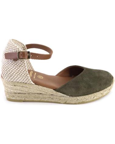 Sandalen VIGUERA  für Damen 1757 ALPARGATAS DE MUJER ANTE SERRAJE  KAKI