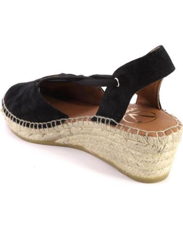 Sandalias VIGUERA  de Mujer 2007VITELO ALPARGATAS DE CUNA CANAMO ESPARTO YUTE MU  NEGRO