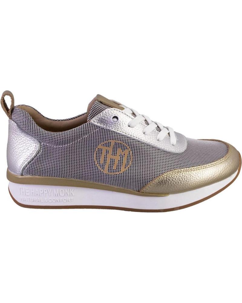Sapatilhas THE HAPPY MONK  de Mulher VANITY010 ZAPATILLAS CASUAL DE MUJER  PLATINO