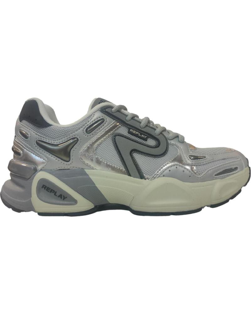 Sports Shoes De Mujer REPLAY DESTINY W MIX RS9N0001T PLATA GRIS