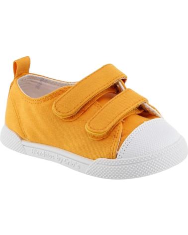 Deportivas CRIOS  de Niña y Niño BLANDITOS DE CRIOS ZAPATILLA LONA MELON  NARANJA