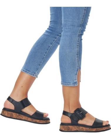 Sandalen RIEKER  für Damen SANDALIAS NEGRAS  0