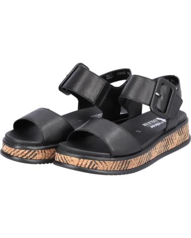 Sandalen RIEKER  für Damen SANDALIAS NEGRAS  0
