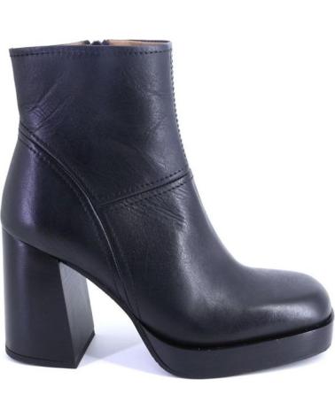 Botines OTRAS MARCAS  de Mujer VIRUS 29946 BOTINES DE MUJER PIEL CON TACON  NEGRO
