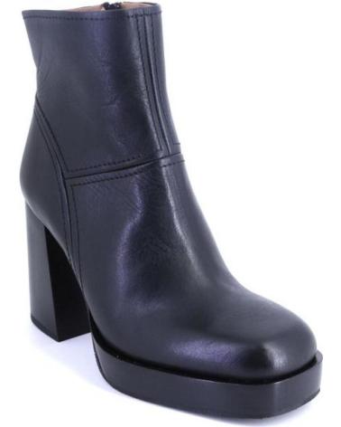Botines OTRAS MARCAS  de Mujer VIRUS 29946 BOTINES DE MUJER PIEL CON TACON  NEGRO