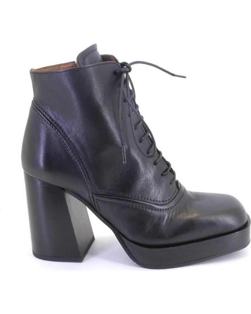 Botines OTRAS MARCAS  de Mujer VIRUS 29947 BOTINES DE MUJER PIEL CON TACON  NEGRO