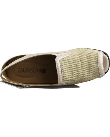 Sandalias de Mujer CALZAMEDI SANDALIA PALA ELASTICA COMODA BEIGE