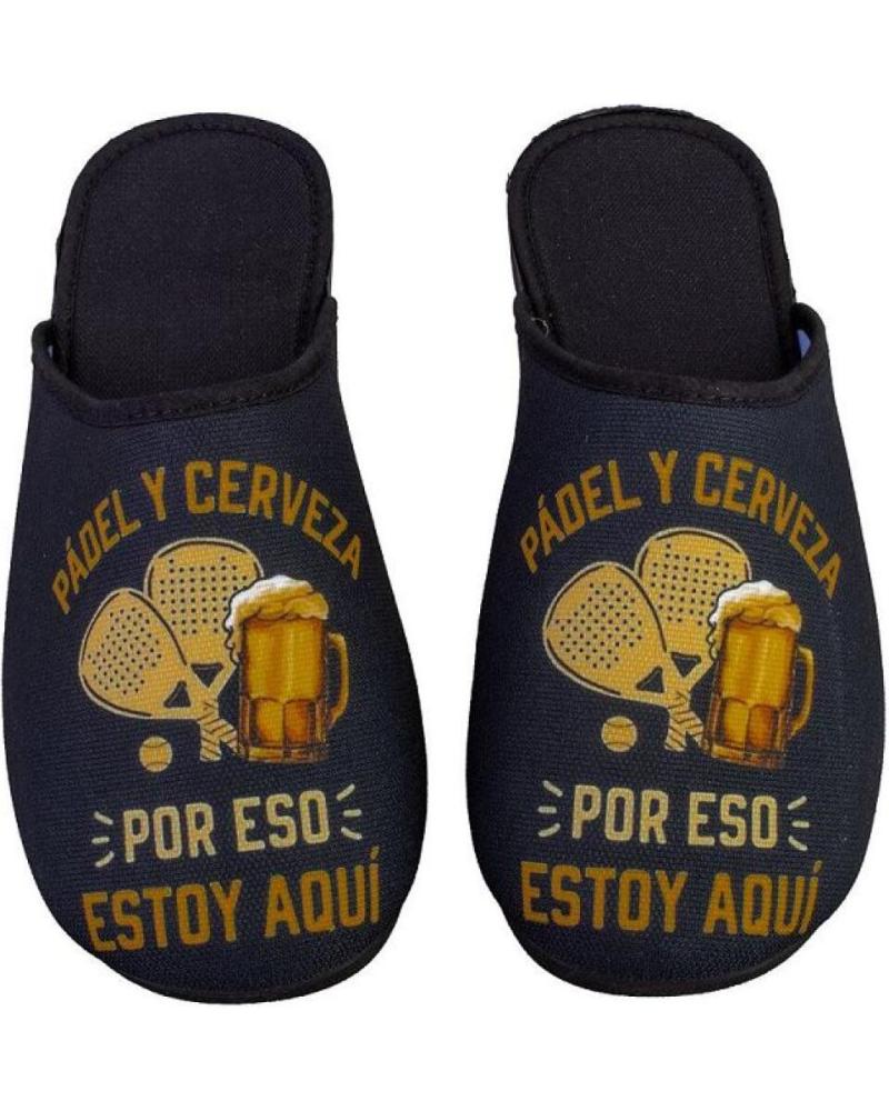 Pantofole OTRAS MARCAS  per Uomo VARIOS 495 ZAPATILLAS DE CASA DE HOMBRE  NEGRO